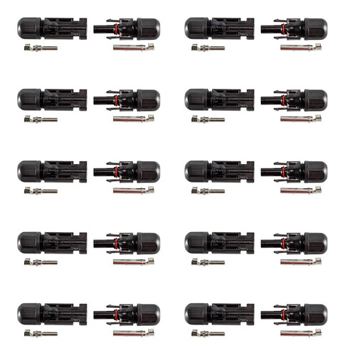 Caja X 10 Pares De Conectores Mc4 P/ Panel Solar Fotovoltaic
