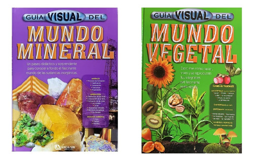 Pack 2 Guía Visual Mundo Mineral + Guía Visual Mundo Vegetal
