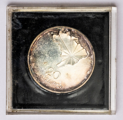Moeda 20 Cruzeiros 1972 Sesquicentenário - Prata .900 (Usado)
