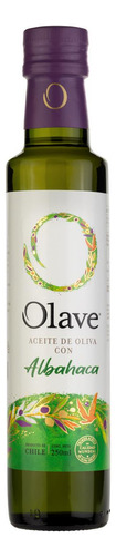 Aceite De Oliva Extra Virgen Olave Albahaca 1 X 250 Ml