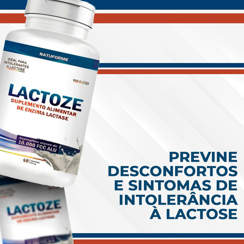 Lactase 10.000 Fcc Alu Intolerância À Lactose 60caps Sem Sabor