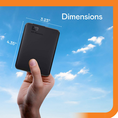 Wd 5tb Elements Portable Hdd, Disco Duro Externo Usb 3.0