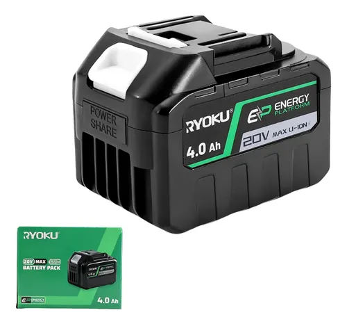 Bateria De Íon De Lítio 20v Ryoku Para Ferramentas Elétricas