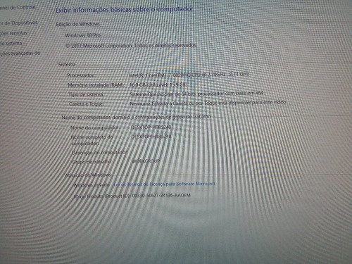 Workstation Móvel Hp Zbook 15g3- I7- 16gb De Ram - Ssd500gb