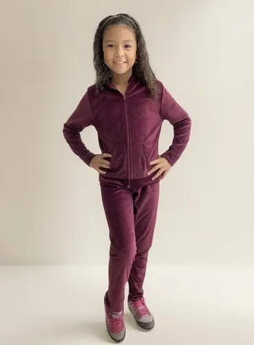 Conjunto Agasalho Infantil Plush Menina Calça e Blusa