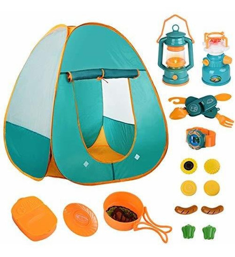 Mitcien 17 Pcs Niños Juegan Carpa Para Niños Equipo De Cam