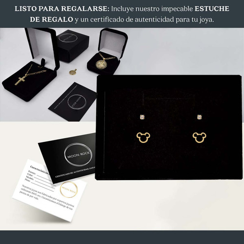 Aretes Broqueles Oro 10k Raton Moño Mujer Bebe Niña 2 Pares Dos Pares Broqueles Piercing Perforación Mujer Dama Niña Broquel Basicos Bebe Niña Mujer Aretes Oro 10k Oro Puro 10k