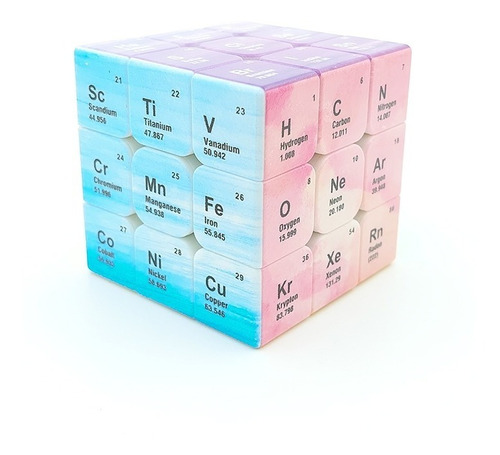 Cubo Rubik Tabla Periodica 3x3 Element Period De Colección