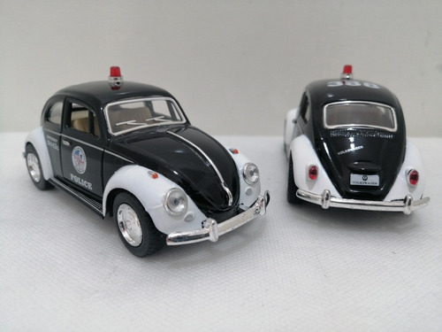 Volkswagen Beetle 1967 Policía/ Escala 1:32/ Metalico/ 12cms