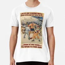 Comprar Remera La Vida Del Boxeo Es Como Un Combate De Boxeo Algodon