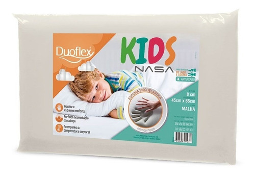Travesseiro Visco Elástico Nasa Kids Duoflex