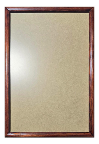 1 Marco De Madera Con Vidrio Anti 50x70cm, Todo Incluido Avellana