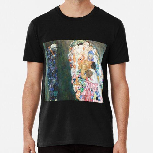 Remera Hd. Muerte Y Vida, Por Gustav Klimt. Alta Definición 