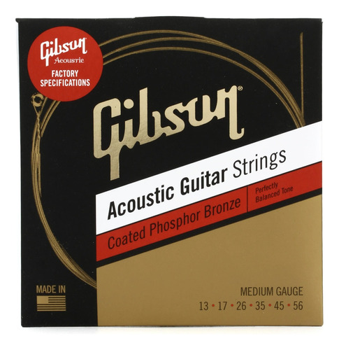 Encordado Guitarra Acústica Gibson Cpb13 013-056 - Plus