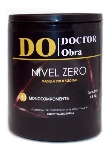 Masilla Acrilica Nivel Zero Profesional X 1.5kg Doctor Obra