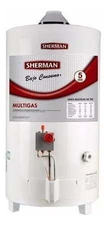 Termotanque A Gas 50 Litros Sherman Tpgp050 Carga Superior