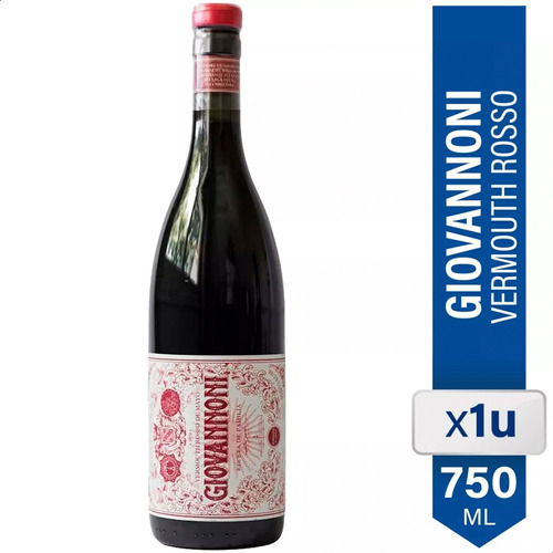 Vermouth Rosso Giovannoni 750ml Vermut Aperitivo Tragos