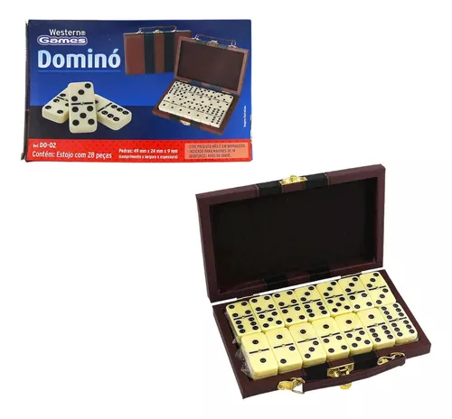 JOGO DE DOMINO C/ 28 PEÇAS - MALETA XH-8005 - Mais Eletrônicos -  Distribuidora