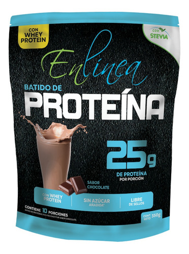 Batido Proteína Chocolate, Sin Azúcar, En Línea 350g