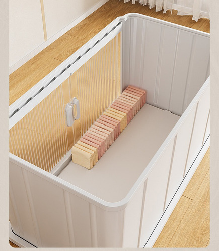 Cajas Organizadoras Ropa Plegables 2 Niveles Con Puertas L Blanco