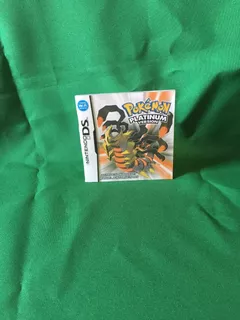 Pokémon Platinum Version Somente O Manual- Nintendo Ds