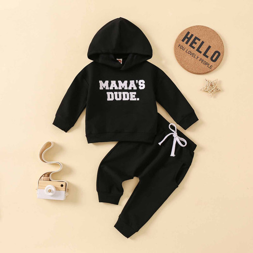 Sudadera De Invierno Con Cuello Redondo Y Manga Larga Con Es