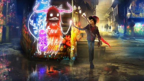 Imagem 2 de 6 de Jogo Concrete Genie Português Br C/ Nf Lacrado - Ps4