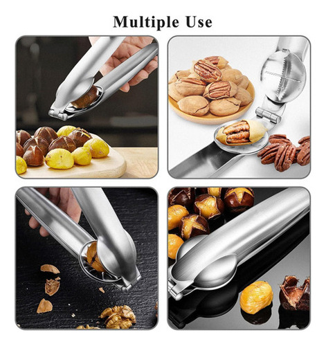 Para Quebra Nozes Abridor Castanha Portuguesa Inox /