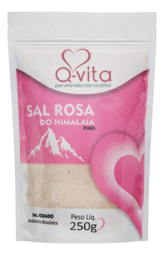 Sal Rosa do Himalaia Fino Q-Vita Pacote 250g