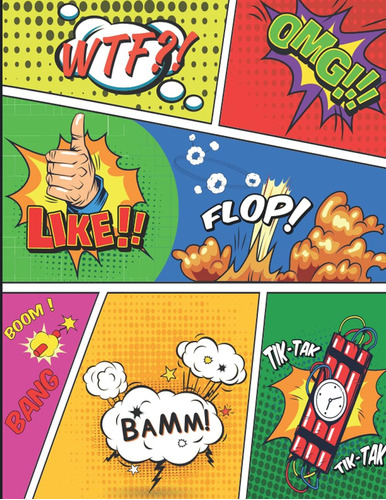 Libro: Wtf !!! Blank Comic Book: Draw Your Own Comics - 120