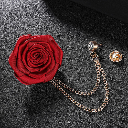 . 3 Traje De Boda Ramillete Flor De Rosa Artificial Broche