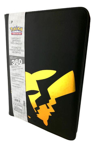 Pokemon Tcg Pro-binder Zippered Pikachu 360 Cartas Tipocuero