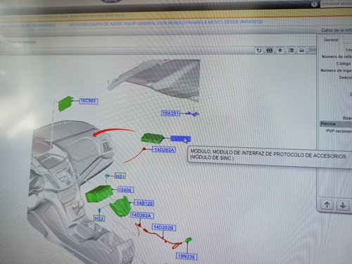 Modulo Estereo Interfaz Sync Ford Focus 2014 Europa Original