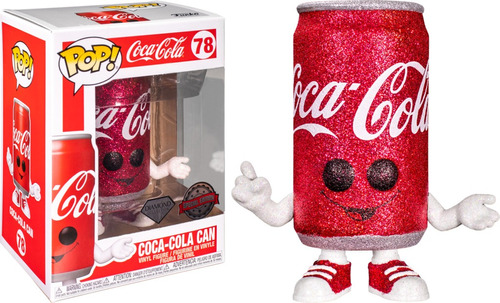 Funko Pop Coke- Coca-cola Can Diamond Glitter Exclusive
