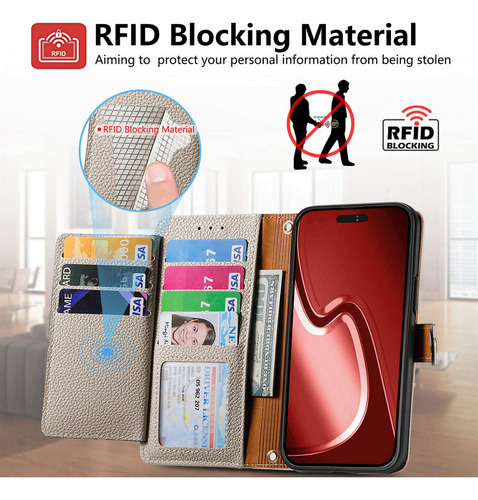 Funda Piel Tipo Cartera Para Motorola G62 60 53 54
