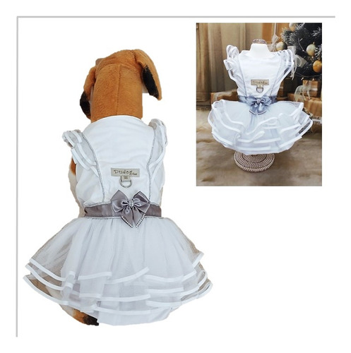 Roupa Roupinha Pet Vestido Cachorro Reveillon Ano Novo Dudog