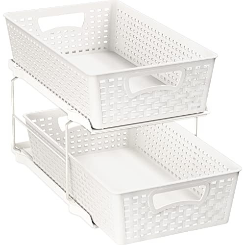 Simplehouseware - Bandeja Organizadora De Baño De 2 Niveles,