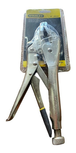 Imagen 2 de 3 de Pinza Perro De Fuerza Presion Tipo Atlas Recta Stanley 10