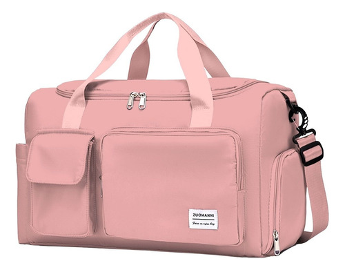 Bolsa Feminina De Academia Esporte Mala De Viagem Masculina Cor Rosa