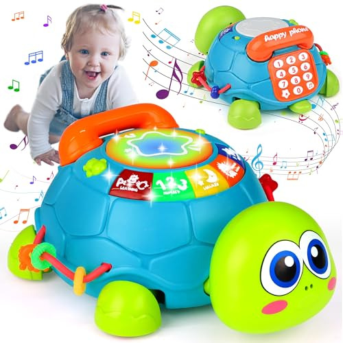 Juguetes Para Bebés 6-12 Meses Musical Turtle Grastrando Jug