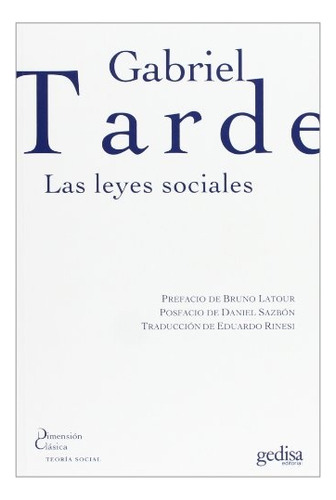 Las Leyes Sociales - Gabriel Tarde