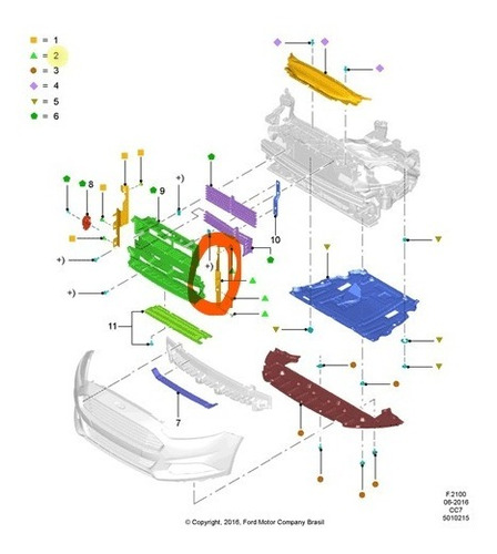 Imagem 4 de 4 de Defletor Ar Lateral L.e Ford Fusion 13/16 Ds7z8311a