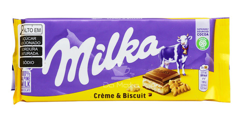 Chocolate Importado Milka Creme E Biscoito 100g