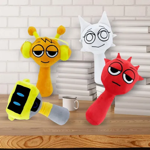 2pcs-incredibox Sprunki Peluche Juegos Animado-25cm