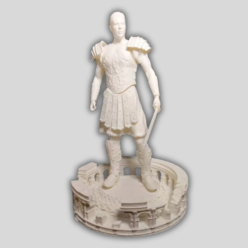 Máximo Gladiador, 20cm De Altura, Color Blanco