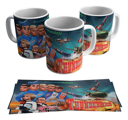 Taza Blanca 11 Oz / Thunderbirds Tv Series , M01 (1 Pz)