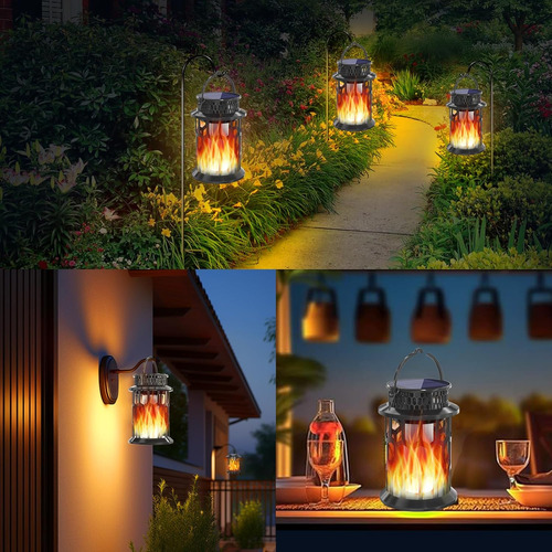 Aityvert Luz Solar Colgante Al Aire Libre Impermeable Llama