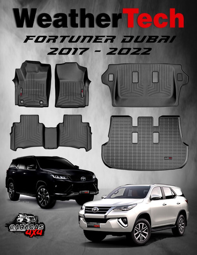 Weathertech Fortuner Dubai Cocoa - Marron - Negras