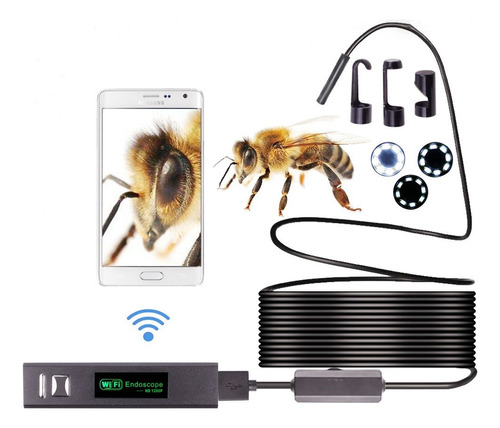 Cámara De Endoscopio Wifi Para iPhone Android 5 Metros 