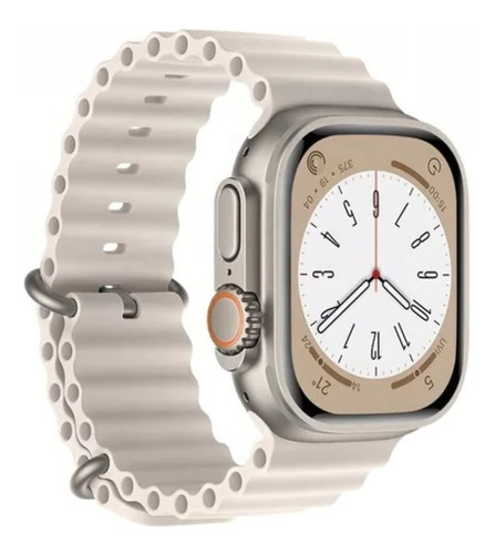 Pulseira Oceano Para Apple Watch Ultra 40 41 42 44 45 49mm Cor Branco Gelo Largura 44.42 Mm